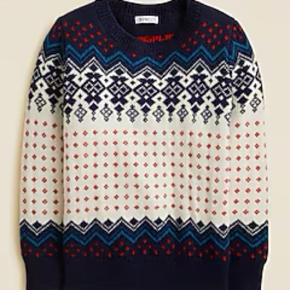 J. Crew Crewcuts Kids’ Vintage Fair Isle Sweater in Wool Blend